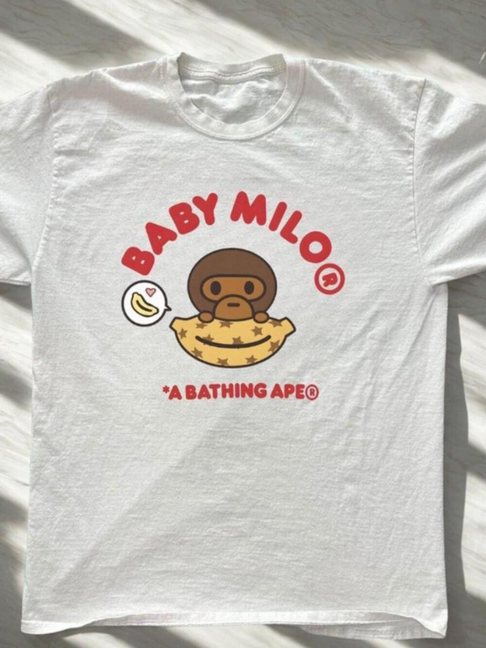 White Baby Milo A Bathing Ape T-shirt